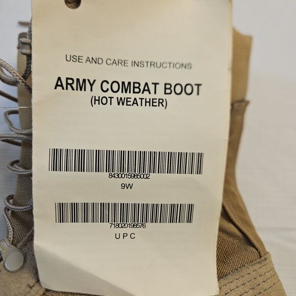 New McRae Mil-Spec Hot Weather Army Combat Coyote Boot 9W Vibram Sierra outsole - Picture 13 of 13